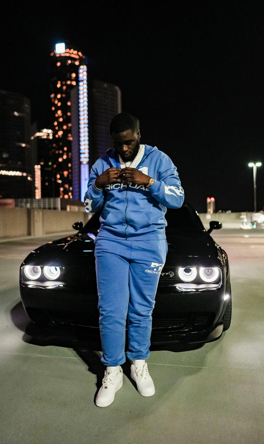 Blue Richual Acid-Wash Tracksuit